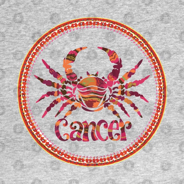 "Lunar Whispers: Cancer Serenade"- Zodiac Horoscope Star Signs by stickercuffs